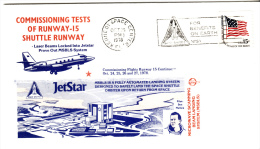 SPACE -   USA - 1978 -  SHUTTLE MSBLS  TEST COVER WITH KENNEDY SPACE CENTRE  OC  26   POSTMARK - Estados Unidos