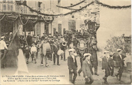 38/ Tullins- Fures - Fêtes Mutualistes Du 31 Octobre 1909 - Défilé Des Sociéteés.....a Tulins Fanfare N° 6 - Tullins