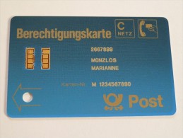 GERMANY - MINT - Early Demo - Berechtigungskarte - 9360064 - RARE - T-Series : Test