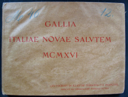 GALLIA ITALIAE NOVAE SALUTEM ANNO 1916 AUTOGRAFI DI ILLUSTRI PERSONALITà FRANCESI E AUTOGRAFO SCIALOJA - Old Books