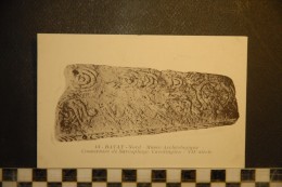 CP, 59, BAVAY Nord Musée Archéologique Couverture De Sarcophage Carolingien VIIe Siecle N°13 Edition Bauchard - Bavay