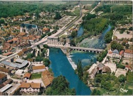 BAR SUR SEINE VUE AERIENNE LA SEINE CPM NO 10110 - Bar-sur-Seine