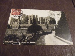 A198.CPA...ROYAUME-UNI..KENILWORTH.CASTLE FROM THE BRIDGE....rare Beau Plan Animé.. Ecrite & Voyagée 1907 - Coventry