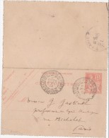 CARTE LETTRE - ENTIER POSTAL  Toulouse Arnaud Bernard 1904 - Cartoline-lettere