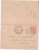 CARTE LETTRE - ENTIER POSTAL  Toulouse Arnaud Bernard 1904 - Cartes-lettres