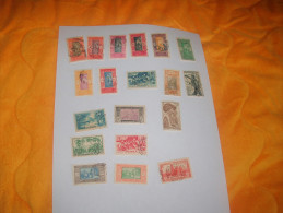 LOT DE 19 TIMBRES OBLITERES PAYS AFRIQUE VARIE (DAHOMEY,GUINEE,CAMEROUN,SENEGAL;..) AVEC SUR CERTAINS PETITS DEFAUTS. - Andere & Zonder Classificatie