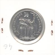 2 Francs Nouvelle Calédonie / New Caledonia 1987 SUP - Nouvelle-Calédonie