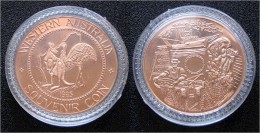 1985 AUSTRALIEN - Souvenir Coin "Perth" Kupfer PP - Souvenir-Medaille (elongated Coins)