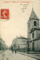 93  Bagnolet : L'Eglise Et La Rue Sadi Carnot - Bagnolet