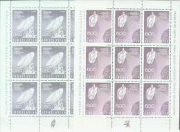 YU 1974-1565-6 ERSTE ERDFUNKSTELLE IN YU, YUGOSLAVIA, 2MS, MNH - Blocks & Sheetlets