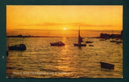 WALES  -  Deganwy  Sunset Over The Conway River  Used Postcard As Scans - Caernarvonshire
