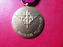 MEDAILLE  "SERVICE  MILITAIRES VOLONTAIRES - Francia