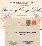 10713.  Carta Comercial BARCELONA 1935. Recargo Exposicion - Barcelona