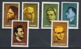 Romania 1981. Composers Set MNH (**) Michel: 3819-3824 / 2.50 EUR - Neufs