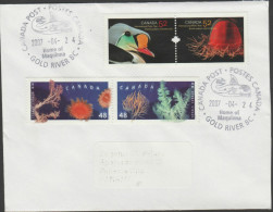 RO) 2007 CANADA, MEDUSA-JELLYFISH, CORAL, BIRD, INTERNATIONAL POLAR YEAR, FDC XF - 2001-2010