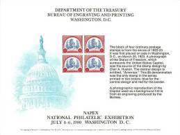 Souvenir Card  -1980  NAPEX  National Philatelic Exhibition  Washington D.C. - Souvenirkarten