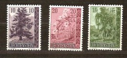 Liechtenstein 1957 Yvertnr. 319-21 (*) MLH Cote 10,00 Euro - Neufs