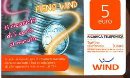 X WIND RICARICA Télécarte Phonecard Telefonkart TEMATICA MONETE - Sellos & Monedas