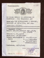 CONTRATTO DI BORSA DA L.20  CON 57 MARCHE DA BOLLO !!!!!  RARO DOCUMENTO - Fiscali