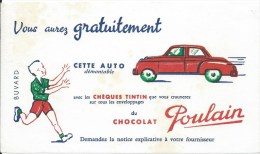 Chocolat POULAIN "Vous Aurez Gratuitement Cette Auto Démontable ...." - Cocoa & Chocolat