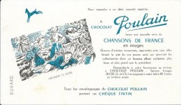 Chocolat POULAIN - "Meunier Tu Dors" Chansons De France - Cocoa & Chocolat