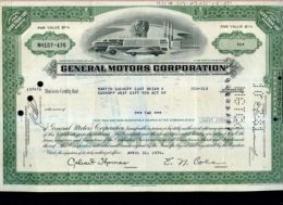 X CERTIFICATO AZIONARIO GENERAL MOTORS CORPORATION 1974 - Automobil