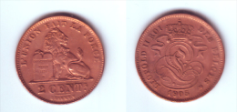 Belgium 2 Centimes 1905 (legend In French) - 2 Cents