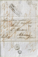 Transitbrief Russland-Preußen-Frankreich - St.Petersburg - Reims 1844 - Selten ! - Storia Postale