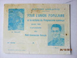 Pour L'union Populaire Parti Communiste Francais - Political Parties & Elections