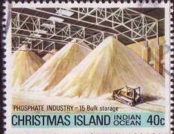 1981 - Christmas Island Phosphate Industry 4th Series 40c #15 BULK STORAGE Stamp FU - Christmaseiland