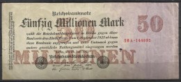 ALLEMAGNE .  BILLET DE 50 MILLION EN MARK . 1923 . - 50 Mio. Mark