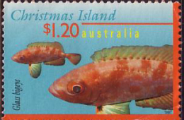 1996 - Christmas Island Marine Life $1.20 GLASS BIGEYE Stamp FU - Christmas Island