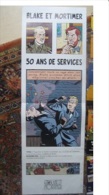 Blake Et Mortimer Jacobs 1946 1996 50 ANS DE SERVICES Anniversaire - Posters