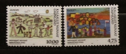 Groenland Danemark 1998 N° 302 / 3 ** Europa, Festival, Fête, 1er Juin, Dessin, Enfant, Chien, Soleil, Landau, Maison - Unused Stamps