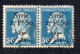 Syrie N°147 Oblitérés En Paire - Used Stamps