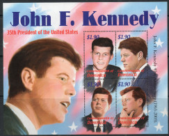 Dominica 2002 - 40th Death Anniversary Of John F Kennedy Sheetlets SG3297-3304 MNH Cat £7.20 SG2015 -description Below - Dominique (1978-...)