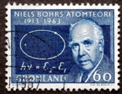 Greenland   1963 50 Th Anniversary Of Niels Bohr`s Atom Theory  MiNr.63  (O) ( Lot L 2236 ) - Gebruikt