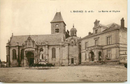 DEP 95 MARINES MAIRIE ET EGLISE - Marines