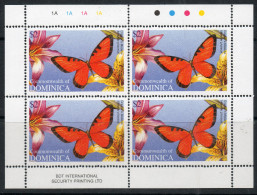 Dominica 2004 - $2 Butterfly In Sheetlet Of 4 Plate 1A As SG3366 - MNH Cat £10 SG2015 - See Full Desscription Below - Dominica (1978-...)