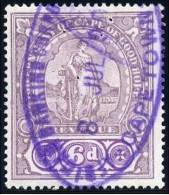 Cape Of Good Hope REVENUE 1898. 6d Lilac And Violet. Barefoot 129. - Oranje-Freistaat (1868-1909)