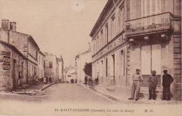 Saint Estephe   " Un Coin Du Bourg  "  Café Cardinal Chevrier  Animaton - Lesparre Medoc