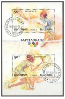 Bulgaria - 1990 - Usato/used - Olimpiadi - Mi Block 211A - Oblitérés