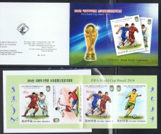 NORTH KOREA 2014 FIFA WORLD CUP BRAZIL STAMP BOOKLET IMPERFORATED - 2014 – Brasil