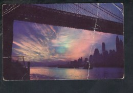 F2321 Sunrise Over New York City - The Brooklin Bridge   - Small Size Not Used - Altri & Non Classificati