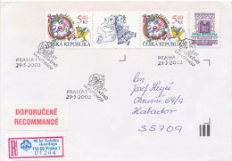 Czech Rep. / Occasional R- Label (2002/05) 110 00 Praha 1: 90 Years Czech Scouting; Logo (I7763) - Brieven En Documenten