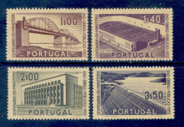 ! ! Portugal - 1952 Public Works (Complete Set) - Af. 755 To 758 - MLH - Unused Stamps