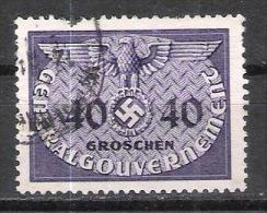 Pologne Gouvernement Général Service N° 17 Oblitéré - General Government