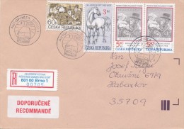 Czech Rep. / Occasional R- Label (2000/02) 626 00 Brno 26: Nationwide Stamp Exhibition; Postmark: Bus Post (I7805) - Bus