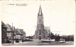 BOITSFORT - Eglise Saint-Hubert Et Avenue Delleur - Watermael-Boitsfort - Watermaal-Bosvoorde