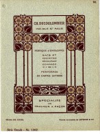 RARE PLACARD  -   PARIS  CH DUCOULOMBIER  FABRIQUE D ENVELOPPES ETC    CLICHE LELEU  EDITEE EN 1911 - Sonstige & Ohne Zuordnung